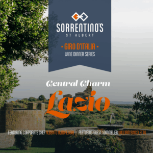 Sorrentino's St. Albert | Giro d'Italia Wine Dinner Series - Lazio Central Charm | July 16, 2025 | 6:30 PM