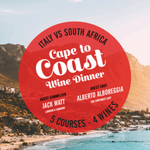 Buco Windermere World Series Wine Dinner: South Africa - Cape to Coast | August 20, 2025 | 6:30 PM
