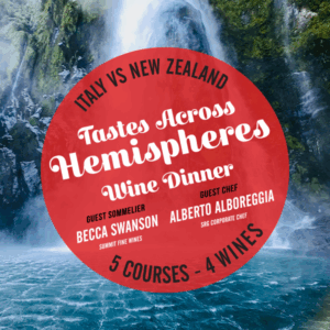 Buco Windermere World Series Wine Dinner: Italy vs New Zealand | September 17, 2025 | 6:30 PM